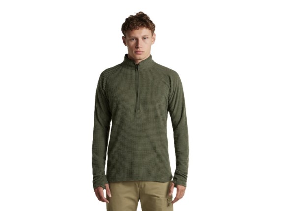 400 RF Grid Half Zip front