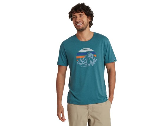 Bali Retro Sunset Tee Men in Hydra