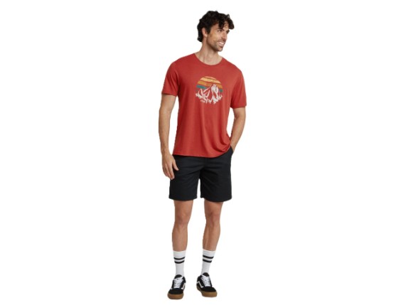 Bali Retro Sunset Tee Men in Rust