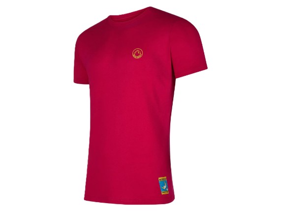 Climbing on the Moon T-Shirt Men in Fucsia/Giallo