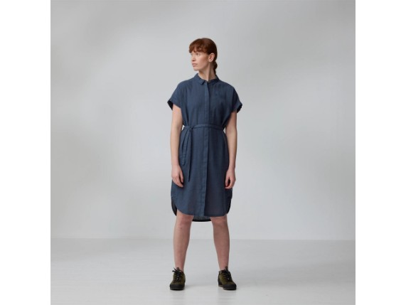 Fjäll Räven Övik Hemp Dress Woman Kleid in Mountain Blue