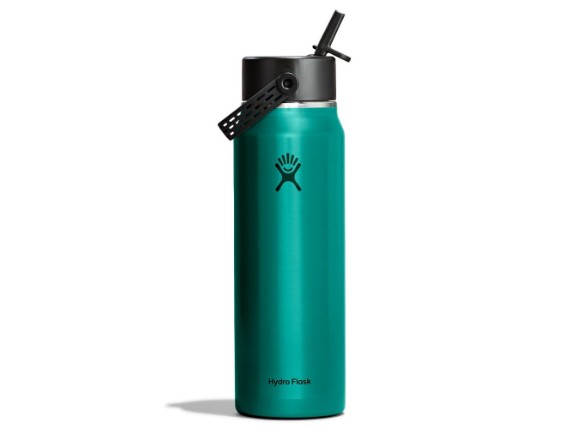 Hydroflask LW Wide Flex Straw Cap - emerald green