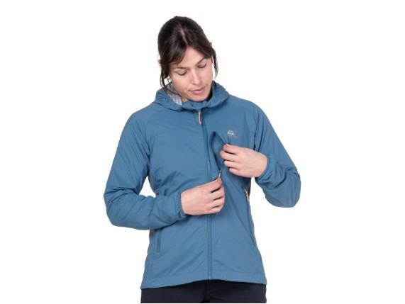 Mountain Equipment Aerotherm Jacket Women in Stellar Blue