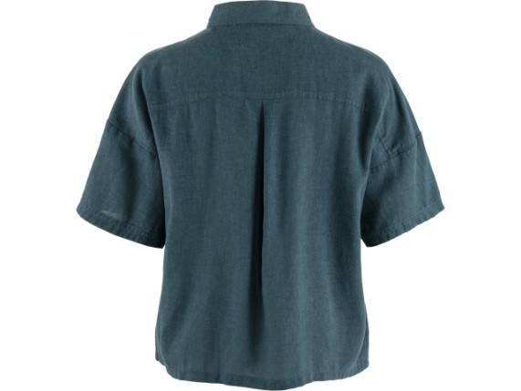 Övik Hmp Camp Shirt SS Woman in Mountain Blue
