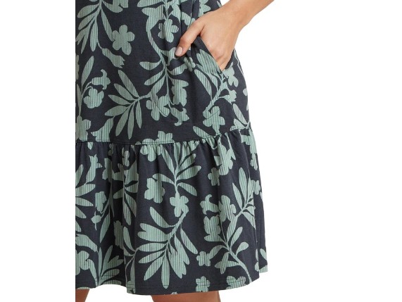 Sherpa Neha Rüschenkleid in Black Gurans