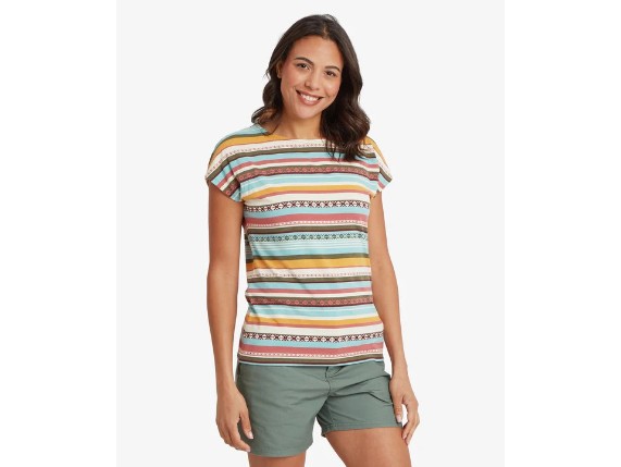 Sherpa Neha T-Shirt in Evergreen Indreni
