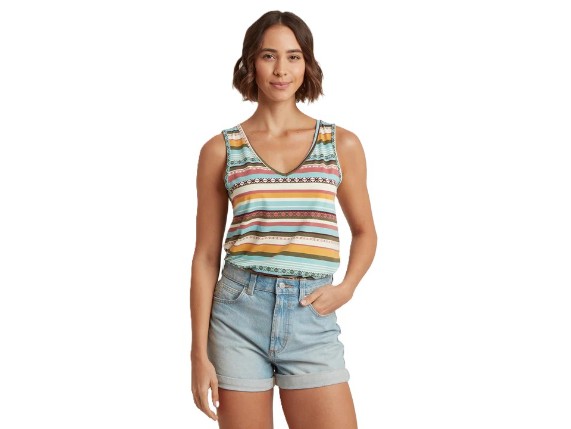 Sherpa Neha Tanktop mit V-Ausschnitt in Evergreen Indreni