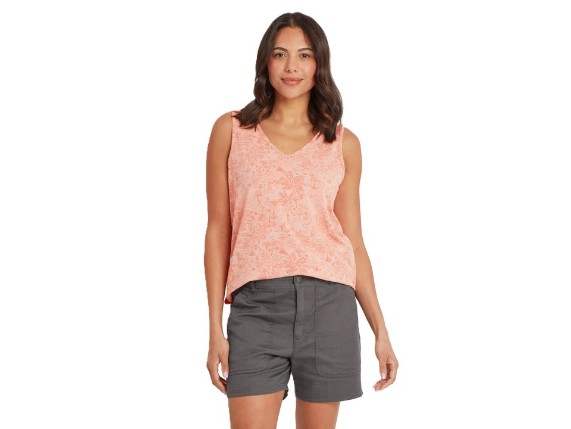Sherpa Neha Tanktop mit V-Ausschnitt in Rose Gold Toile