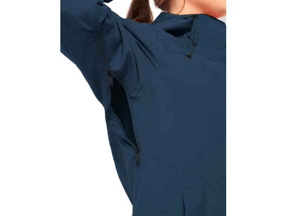 VAUDE Strathcona Damen Regenjack in Dark Sea