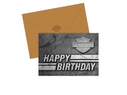 Silhouette Bar & Shield Geburtstagskarte
