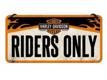 Blechschild "Harley-Davidson - Riders Only"