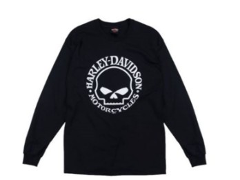 Dealershirt Longsleeve Harley-Davidson Magdeburg WG Skull LS