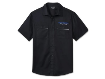 Hemd TECH The End Line Short Sleeve für Herren Schwarz