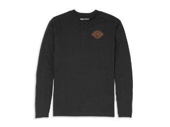 Henley Shirt Bar & Shield 4-Button