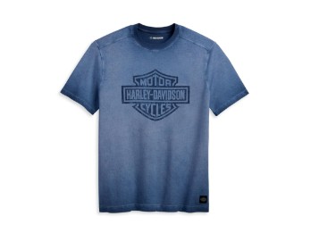 Herrenshirt Bar & Shield blue