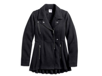 Harley-Davidson® Casual Peacoat mit Plisseerücken und Steppung für Damen