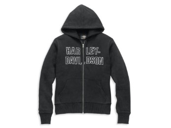 LIMITED EDITION BAR FONT EMBROIDERED DAMENHOODIE