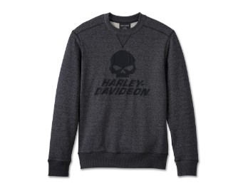 Harley-Davidson Sweatshirt Willie G Skull Anthrazit