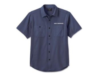 Hemd Wicked Short Sleeved Performance für Herren Blau
