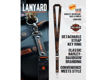 Lanyard Schlüsselband Harley B&S