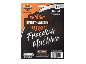 Harley-Davidson B&S Freedom Machine Schriftzug Aufkleber