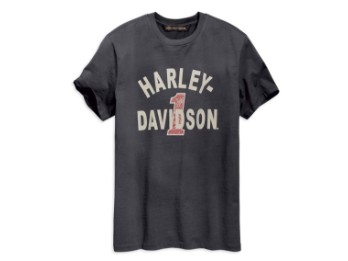 Herren Shirt Cracked Print