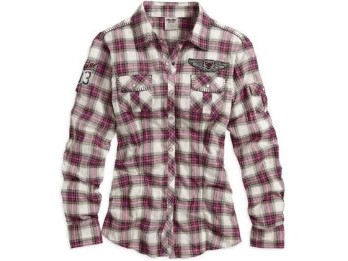 Damen Bluse Plaid