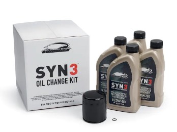 4 Qt. SYN3 Synthetischer Motorradschmierölwechselsatz