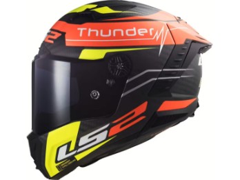 HELM LS2 THUNDER BLACK ATTACK SW/RD /GE GR. XXL