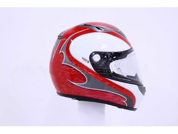 KESTREL IVY HELM ROT GRAU WEISS MOTORRADHELM ROLLERHELM PIN LOCK