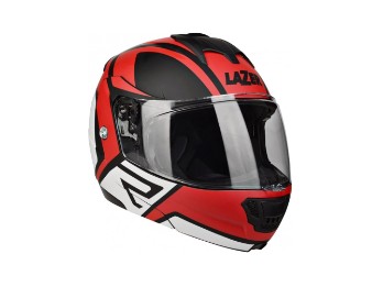 LUGANO Z-Generation (Black - Red Me tal - White - Matt / XL)