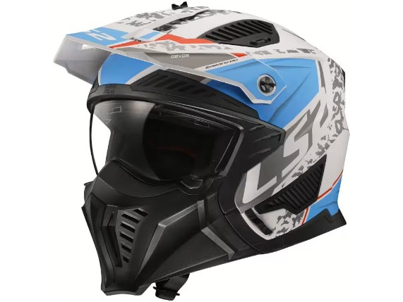 05123696, HELM LS2 DRIFTER DEVOR WEISS/BLAU M