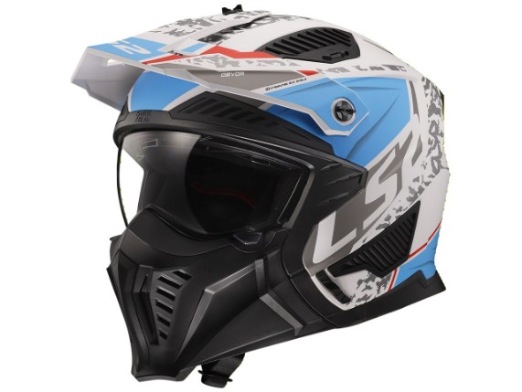 05123696, HELM LS2 DRIFTER DEVOR WEISS/BLAU M