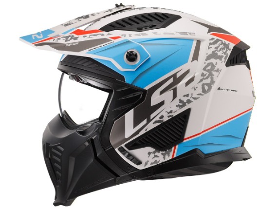 05123696, HELM LS2 DRIFTER DEVOR WEISS/BLAU M