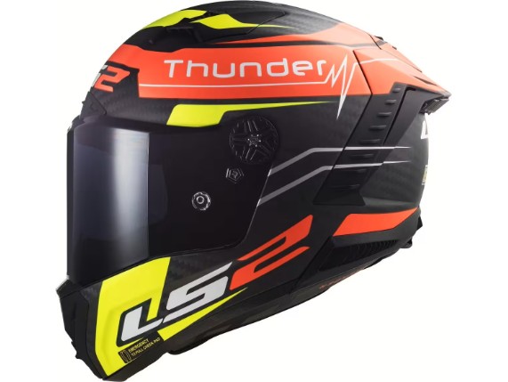 05123914, HELM LS2 THUNDER BLACK ATTACK SW/RD