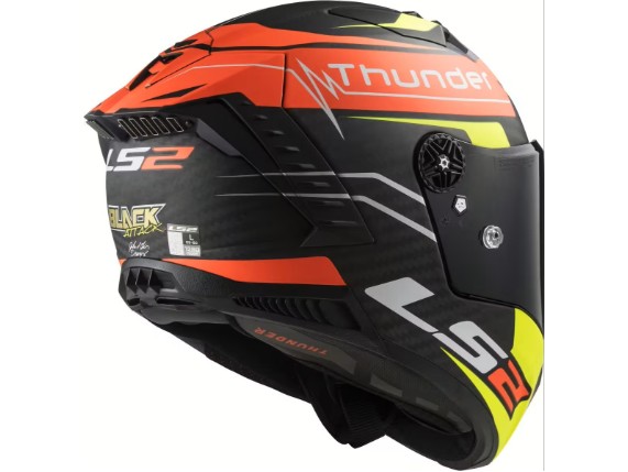 05123915, HELM LS2 THUNDER BLACK ATTACK SW/RD