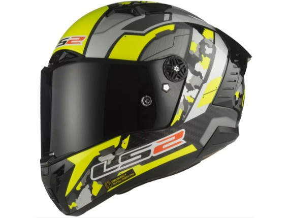05124078, HELM LS2 THUNDER SPACE GELB/GRAU MA