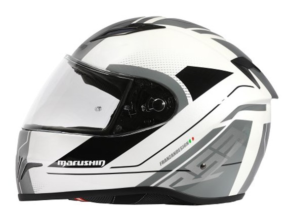 8500 1103 6400, Marushin FullFace RS3, Techno white/