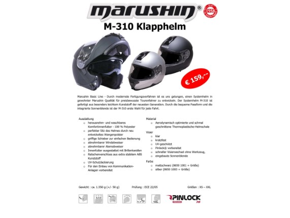 8650 1003 5800, Marushin Basic Line M-310