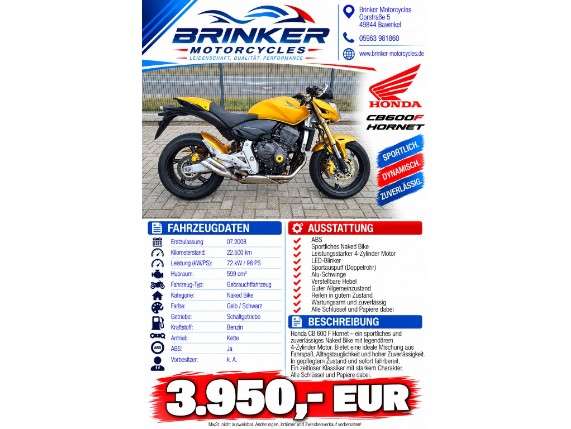 HONDA CB 600 F ABS HORNET, 0003146