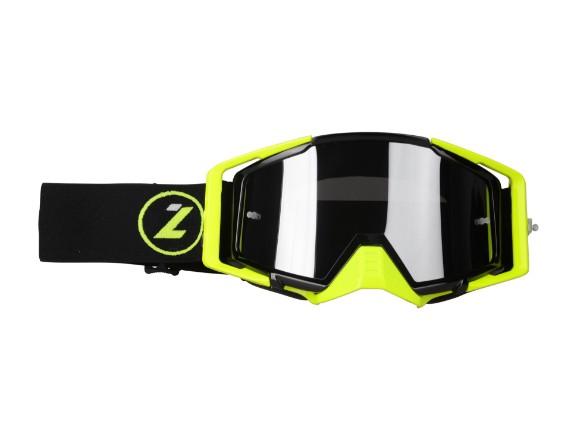 PLZ020025 120U, Goggle - Race Style Mirror (Black -