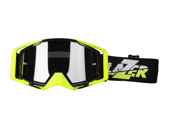 PLZ020025 120U, Goggle - Race Style Mirror (Black -