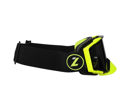 PLZ020025 120U, Goggle - Race Style Mirror (Black -