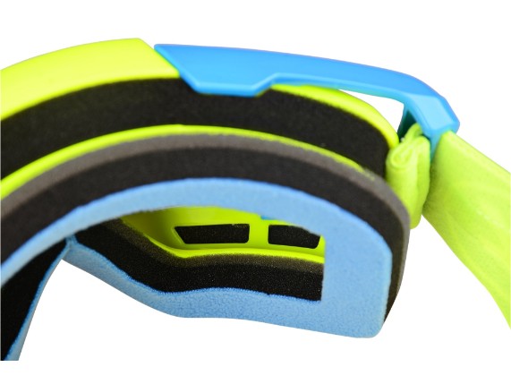 PLZ020025 2B0U, Goggle - Race Style Mirror (Yellow