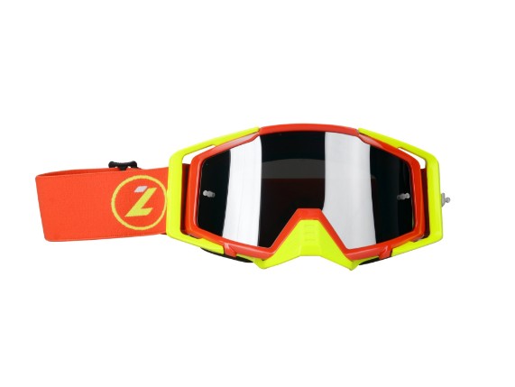 PLZ020025 420U, Goggle - Race Style Mirror (Red - Y