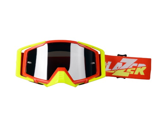 PLZ020025 420U, Goggle - Race Style Mirror (Red - Y
