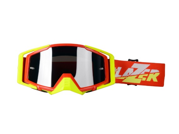 PLZ020025 420U, Goggle - Race Style Mirror (Red - Y