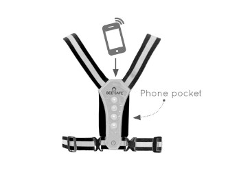 LED Harness Phone Pocket