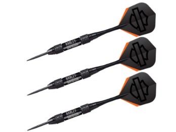 60231 Dartpfeile-Set "H-D Black Lightning Darts – Steel Tip"