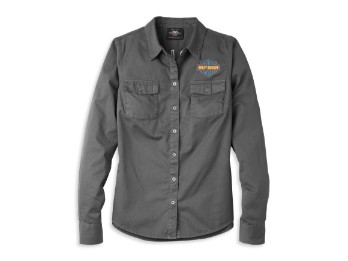 96121-22VW Bar & Shield Solid Soft Twill Shirt